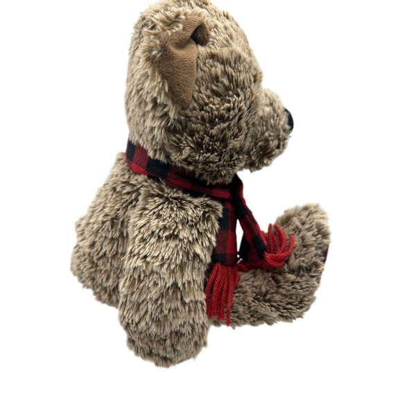 Animal Adventure Plush Teddy Bear Checker Scarf '17 Edition 12" Stuffed Animal - Picture 7 of 12